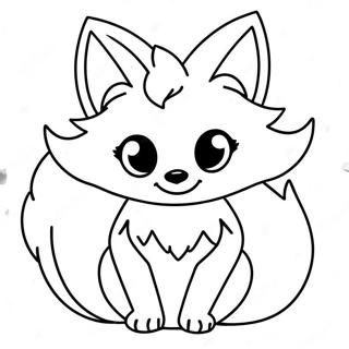 Cute Anime Furry Fox Coloring Page 62994-50499