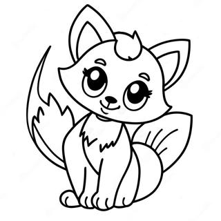 Cute Anime Furry Fox Coloring Page 62994-50500