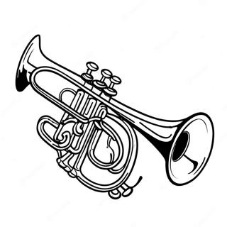 Trumpet Coloring Pages