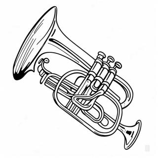 Trumpet Coloring Page 63003-50506