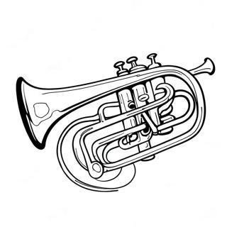 Trumpet Coloring Page 63003-50507