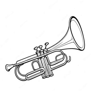 Trumpet Coloring Pages