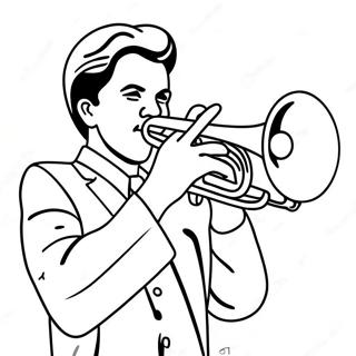 Shiny Trumpet In Concert Coloring Page 63004-50502