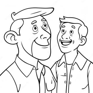 Funny Talking Ben With Friends Coloring Page 63014-50516