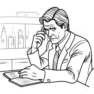 Detective Hotch Investigating Scene Coloring Page 63024-50522