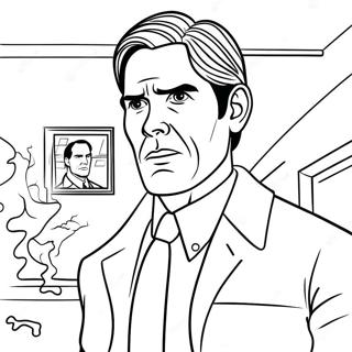 Detective Hotch Investigating Scene Coloring Page 63024-50523