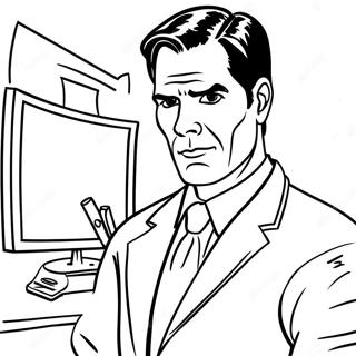 Detective Hotch Investigating Scene Coloring Page 63024-50524