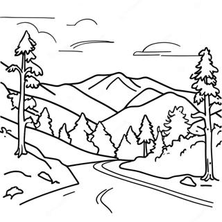 Majestic Great Smoky Mountains Coloring Page 63034-50529