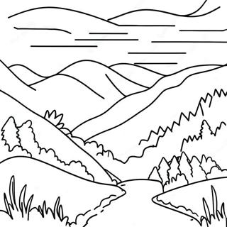 Majestic Great Smoky Mountains Coloring Page 63034-50532