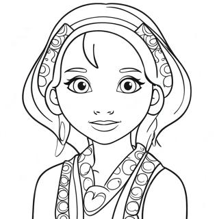 Mina Character Coloring Page 63043-50536