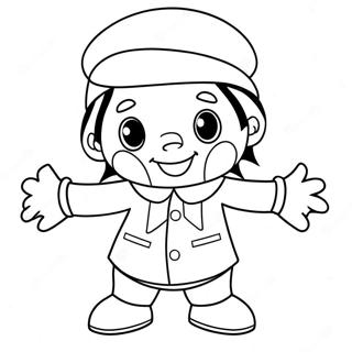 Noddy Coloring Page 63063-50552