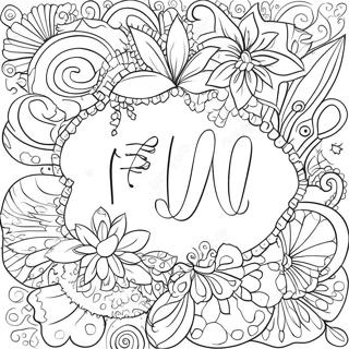 Fun Word Coloring Page 6307-5146