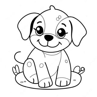 Cute Dug Puppy Coloring Page 63094-50577