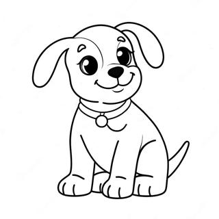 Cute Dug Puppy Coloring Page 63094-50578