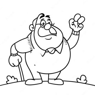 Funny Uncle Grandpa Coloring Page 63114-50594