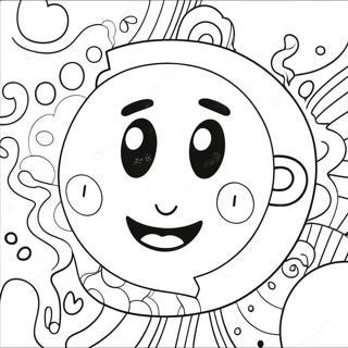 Happy Face And Sad Face Coloring Page 63124-50601