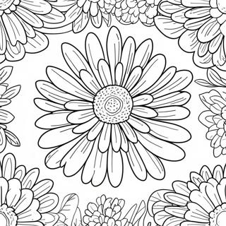 Chrysanthemum Flower Coloring Page 63133-50606