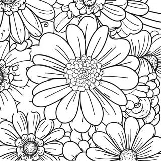 Chrysanthemum Flower Coloring Page 63133-50607