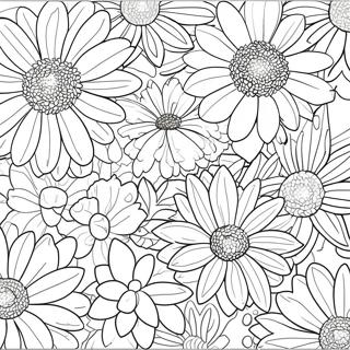 Beautiful Chrysanthemum Garden Coloring Page 63134-50610