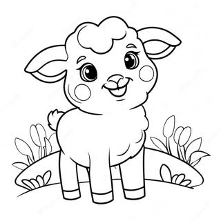 Easter Lamb Coloring Page 63153-50622