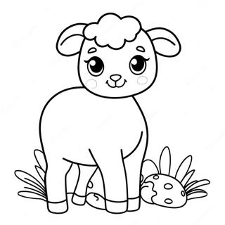 Easter Lamb Coloring Page 63153-50624