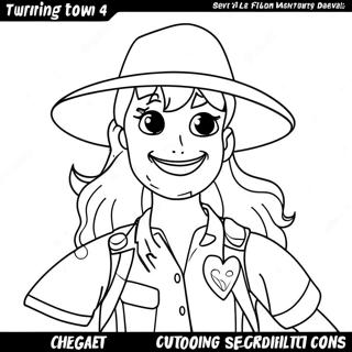 Turning Red 4 Town Characters Coloring Page 63163-50629