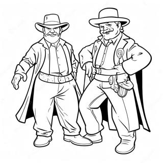 Turning Red 4 Town Characters Coloring Page 63163-50632