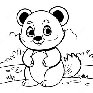 Turning Red 4 Town Panda Coloring Page 63164-50636