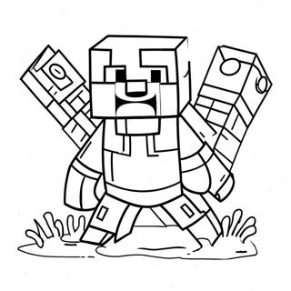 Minecraft Piglin Coloring Page 63173-50655