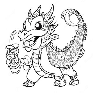 Festive Dragon Dance Coloring Page 6317-5155