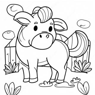 Zenon S Colorful Farm Animals Coloring Page 63234-50692