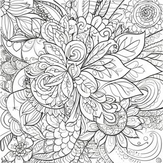 Intricate Floral Tattoo Coloring Page 63244-50694