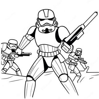 Daring Sith Trooper In Battle Coloring Page 63254-50708