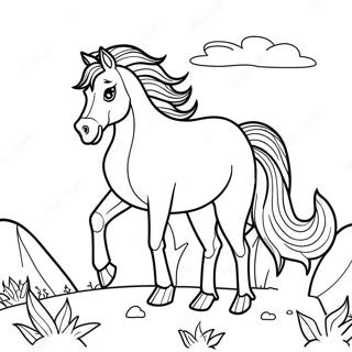 Wild Horse Coloring Page 63263-50709