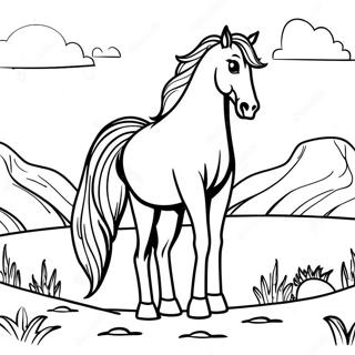 Wild Horse Coloring Page 63263-50711