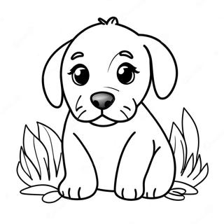 Labrador Puppy Coloring Page 6326-5158