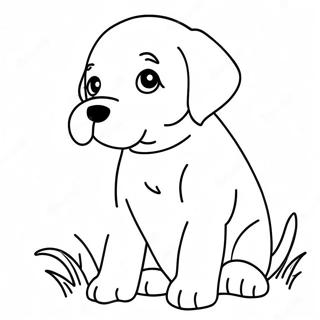 Labrador Puppy Coloring Page 6326-5159