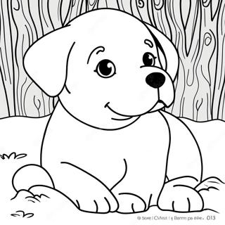 Labrador Puppy Coloring Page 6326-5160