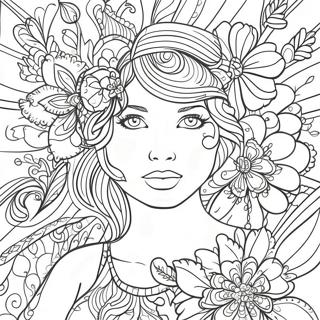 Vibrant Posca Art Coloring Page 63284-50729