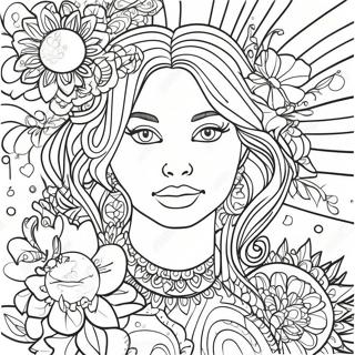 Vibrant Posca Art Coloring Page 63284-50731