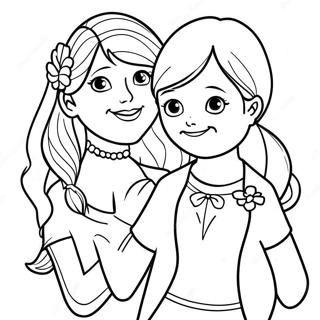 Best Sister Ever Coloring Page 63293-50736