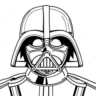 Darth Vader With Lightsaber Coloring Page 632-497