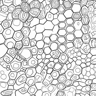 Honeycomb Pattern Coloring Page 63313-50749