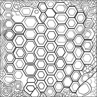 Honeycomb Pattern Coloring Page 63313-50751