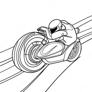 Tron Light Cycle Racing Coloring Page 63324-50758