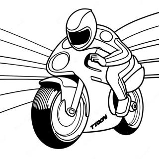 Tron Light Cycle Racing Coloring Page 63324-50759