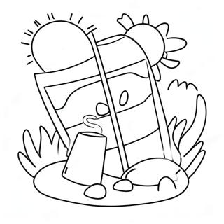 Sun Safety Coloring Page 63363-50785