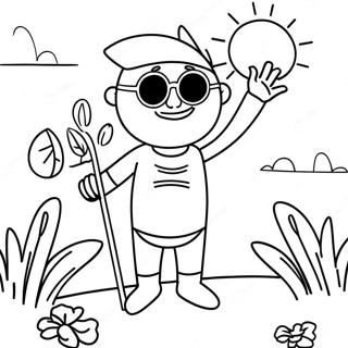 Sun Safety Coloring Page 63363-50788