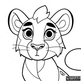 Kiara Lion Guard Coloring Page 63373-50793