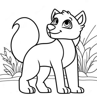 Kiara In Majestic Stance Coloring Page 63374-50808